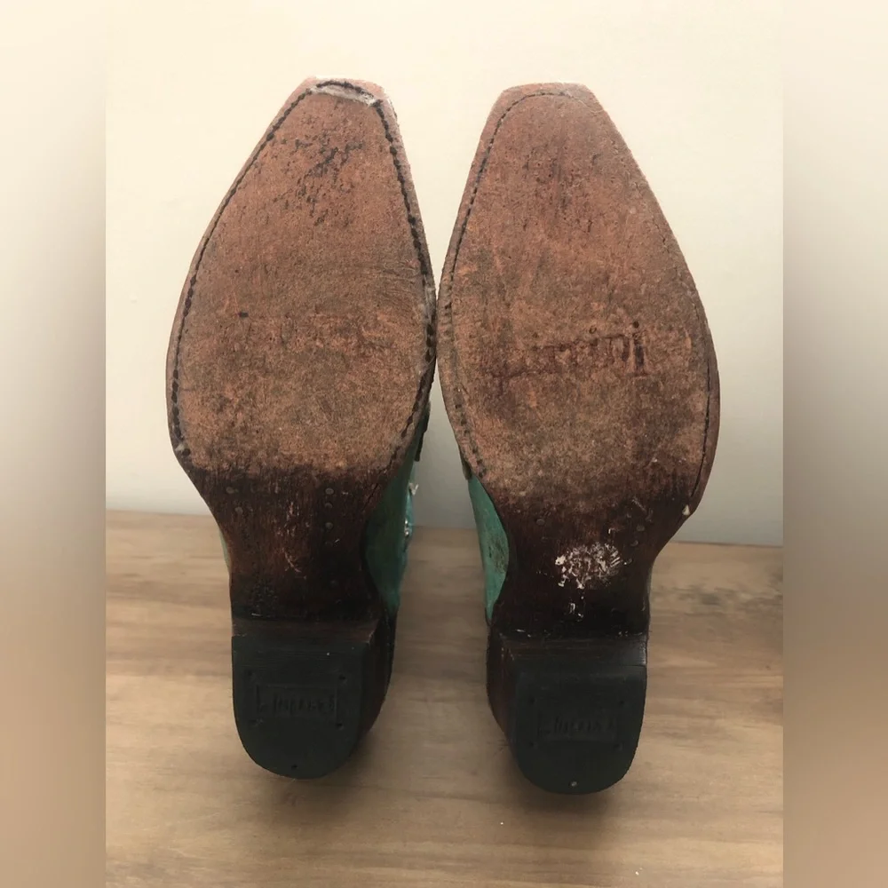 Ferrini Turquoise Cowgirl/Cowboy Boots - Picture 6 of 6